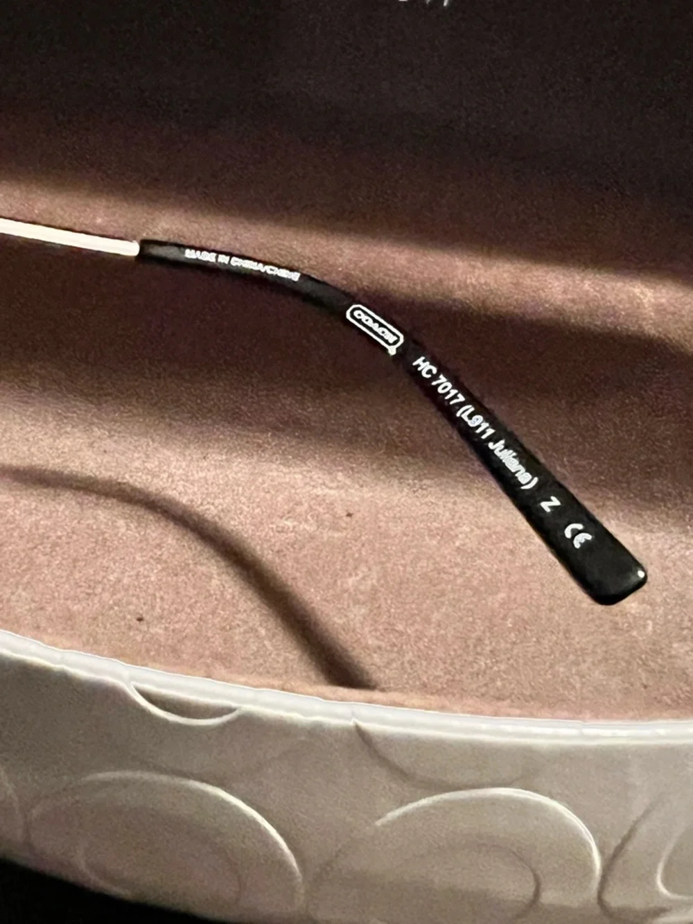 COACH Women's Aviator Sunglasses in Brown and Gold - Picture 4 of 7